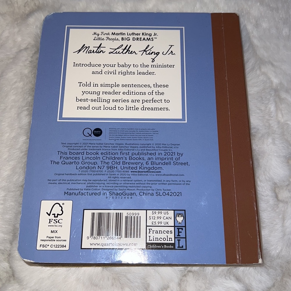 FREE with Purchase 💕 My First Martin Luther King Jr Book Baby Edition HardCover - Picture 4 of 4